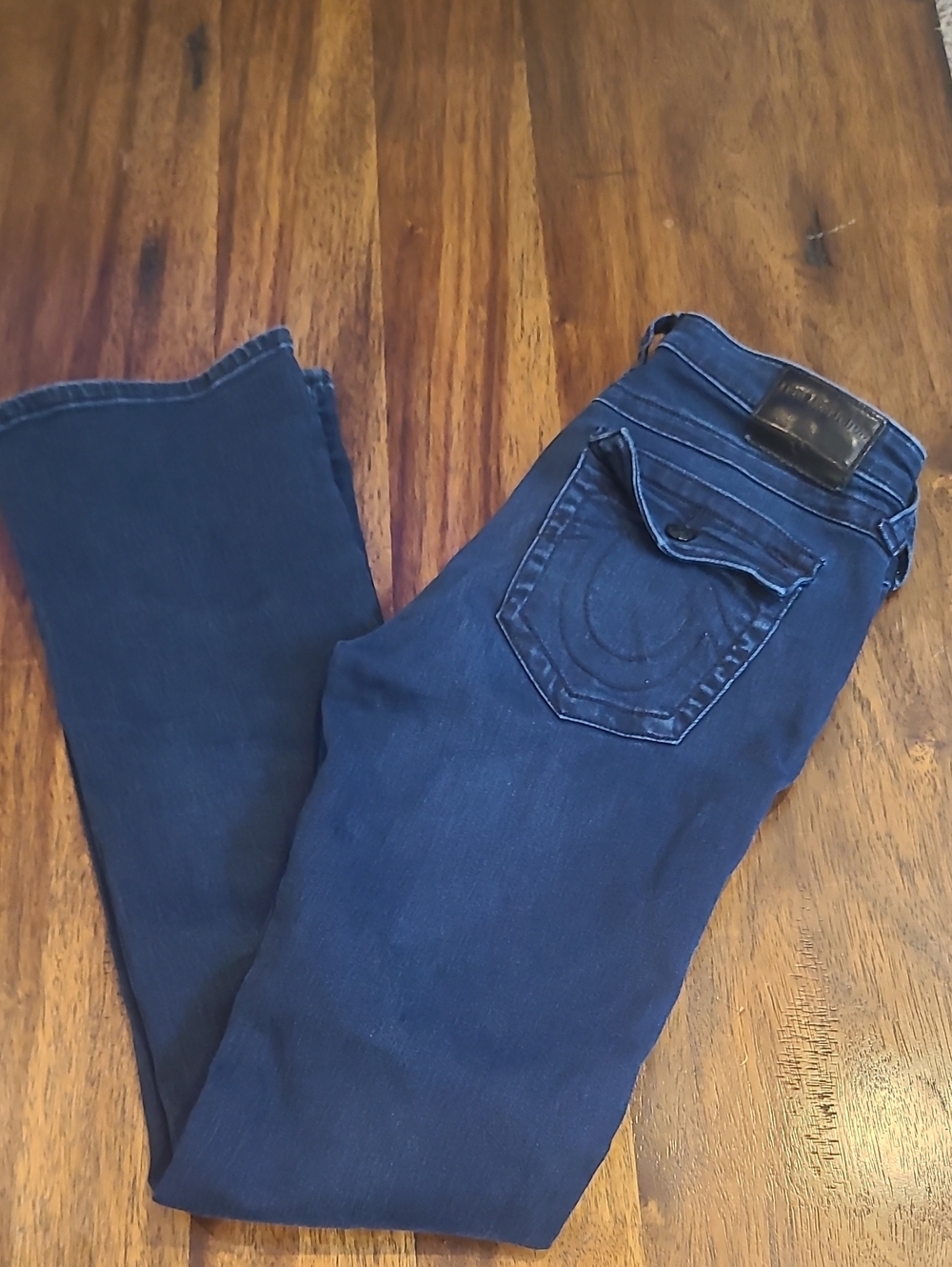 True Religion Becca mid-Rise Bootcut  Dark Blue Women's Jeans. 30 waist